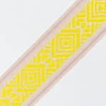 Rigid Tape Rhombus/Arrows Yellow - Ecru - Lilac Assos/Koralli 6Cm