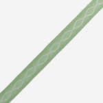 Ribbon Rhombus Light Green - Offwhite 1.2Cm