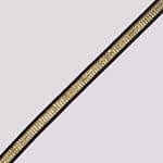 Ribbon Gross Black - Gold Lurex 1 Cm