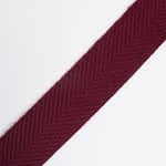 Rigid Tape Herringbone Acrylic Bordeaux 4 Cm