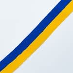 Ribbon Gross Blue - Yellow 2 Cm