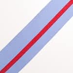 Ribbon Gross Sky Blue - Red Stripe 3.8Cm