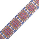 Ribbon Gross German Cross Lavender - Ecru - Orange - Echay 4 Cm