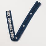 Ribbon Head To Tail Arrows Raf Blue - Navy - Ecru 1.5 Cm