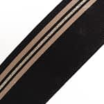 Elastic  Black - Beige - Platino Lurex 8 Cm