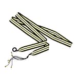 Tape Belt 4Cm Grosgrain Striped. Cord, Beads, Hooks & Metallic Elements 2.15M Total