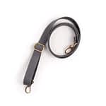 Hand Bag Strap Artificial Leather 1.15M Adjustable Grey/Gold Details
