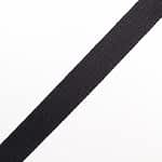 Woven Webbing Cotton Black 2Cm