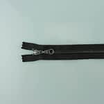 Zipper Metallic Closed - Black 35 Cm - Teeth Black Nickel - Puller Black Nickel