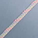 Chevron Rayon Offwhite - Pink - Light Blue - Veraman 1 Cm