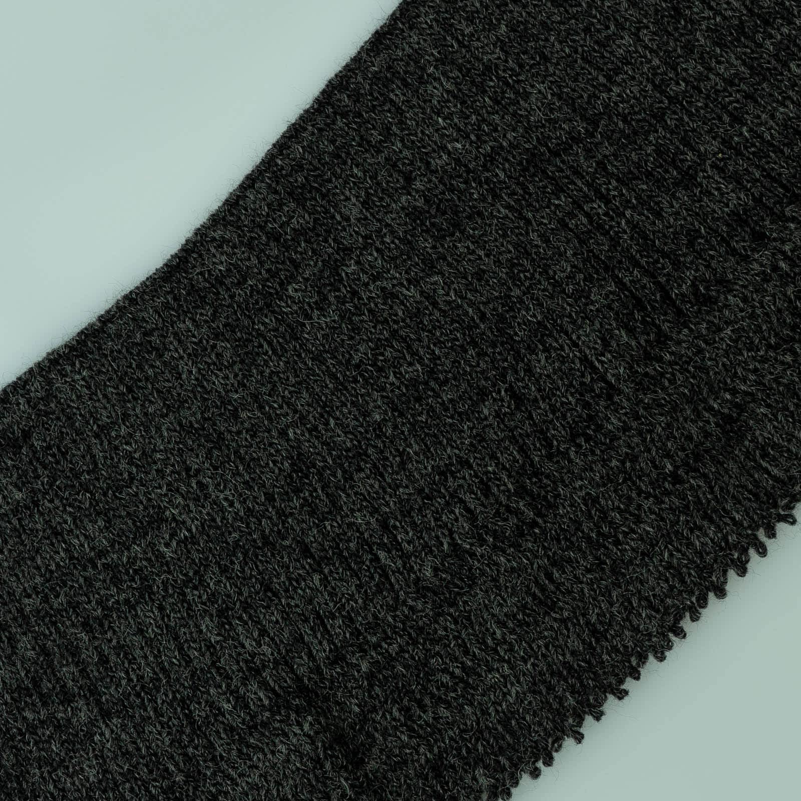 Rib Knitted 2x1 + Racking Stitch Acrylic/Wool Melange Antrax Grey 10 ...